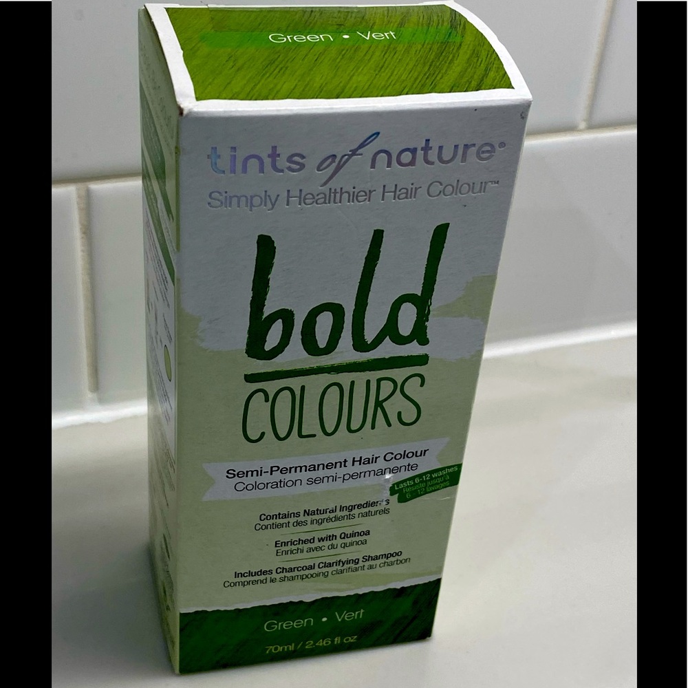 BOLD COLORS SEMI PERMANENT GREEN HAIR COLOR NEW